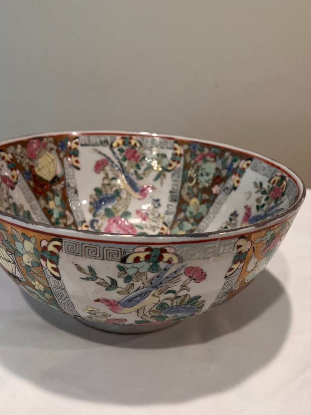 Antique Chinese Porcelain Bowl - Famille Rose Enameling